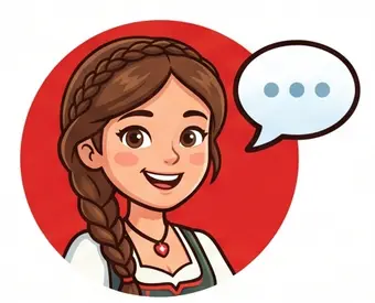 Heidi's website chat avatar with a speech bubble