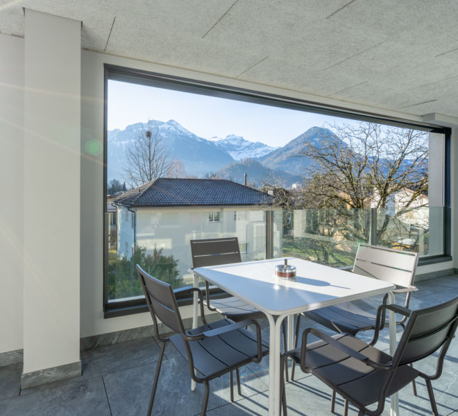 View of the mountains from Interlaken Swiss Hotel Apartments