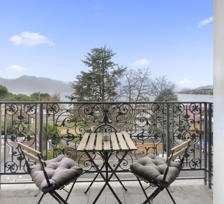 Balcon des appartements de Montreux Grand Rue