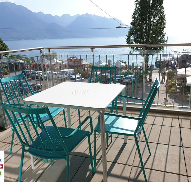 View from the balcony of Montreux LUX Apartments