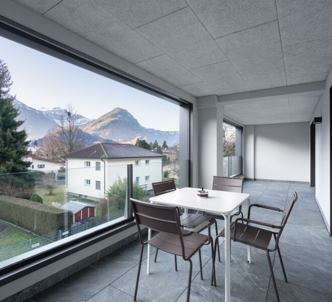 Interlaken Swiss Hotel Apartments vue du balcon