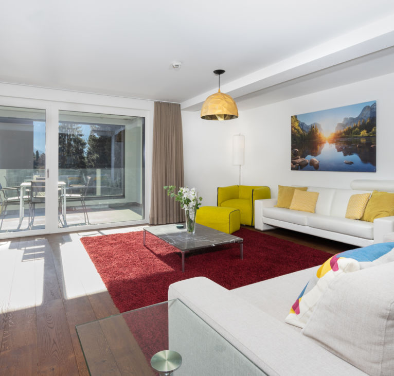 Living rooms at Interlaken Swiss Hotel Apartments