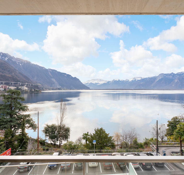 View of the mountains from Montreux Lake View Apartments and Spa