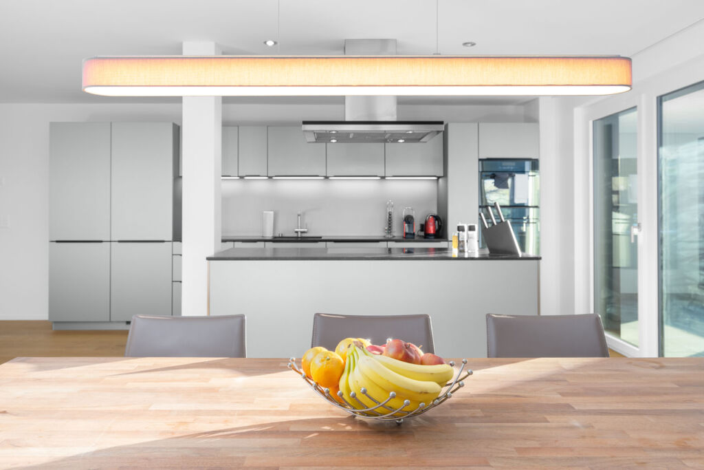 Kitchen and dining area of Interlaken Swiss Hotel Apartments