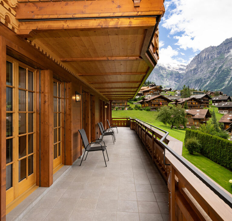 Terrace view photo Chalet Alia Swiss Hotel Apartments