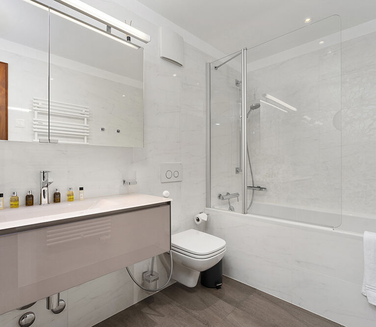 Bathroom fittings of Montreux Grand Rue Apartments