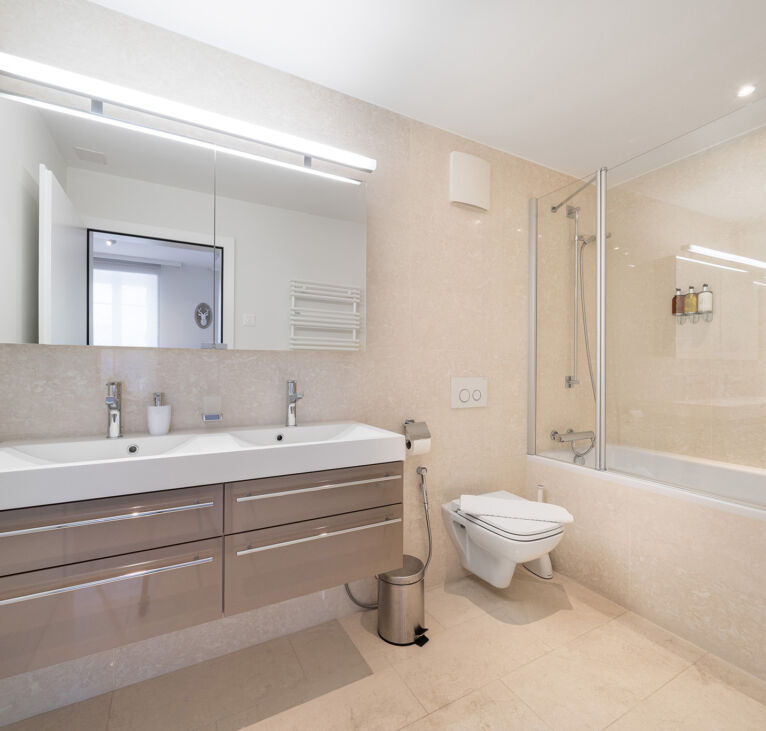 Bathroom fittings at Montreux Grand Rue Apartments