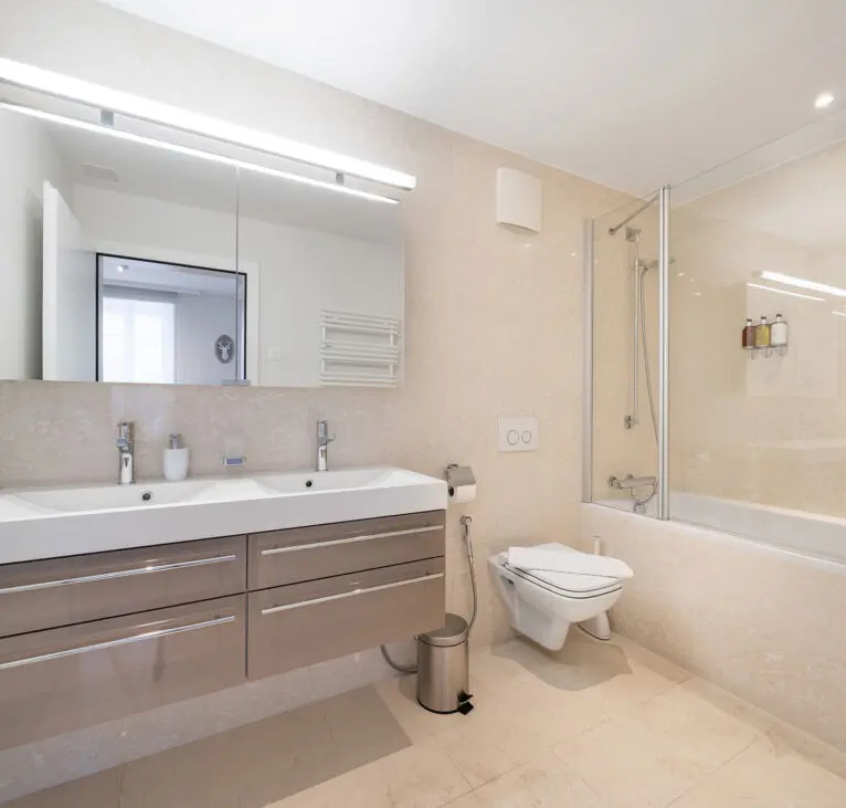 Bathroom fittings at Montreux Grand Rue Apartments