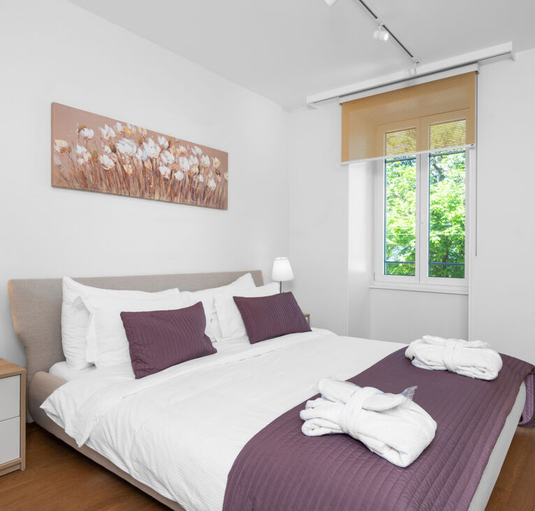 Bedroom interior of Montreux Grand Rue Apartments