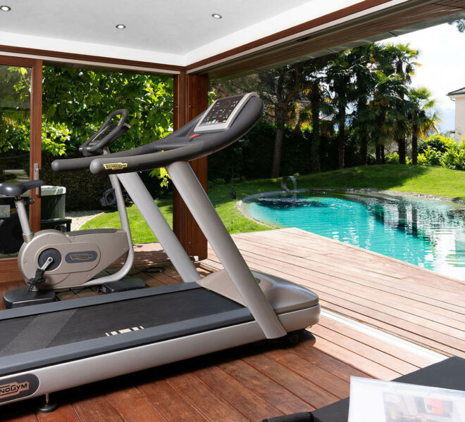 Fitnessraum in der Villa Rotana by Swiss Hotel Apartments