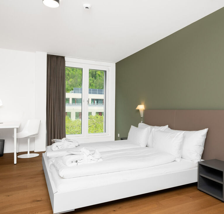Bedroom Interior of Interlaken Swiss Hotel Apartments