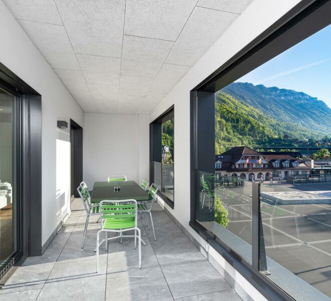 Interlaken Swiss Hotel Apartments Balkonbereich