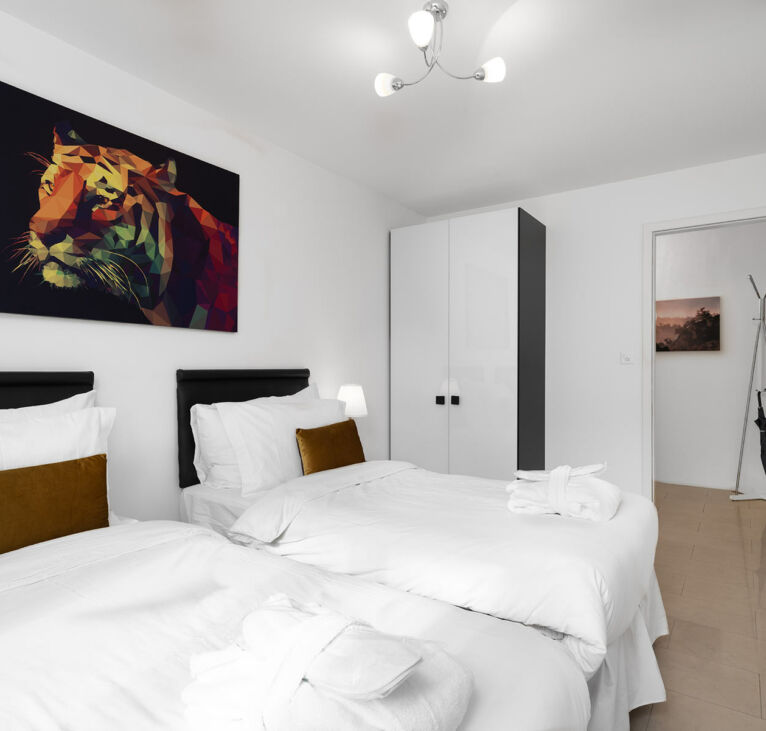 Bedroom interior of Montreux LUX Apartments
