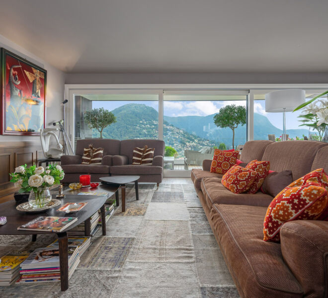 Livingroom-2-Cuatro-Dormitorios-LLugano-Vista-Lago-Apartamento-Spa-Hotel-Apartamentos